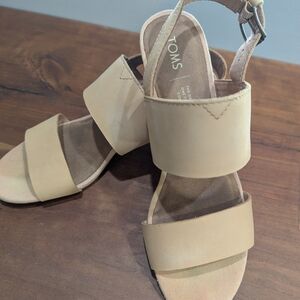 TOMS Women's Beige Strap Sandals